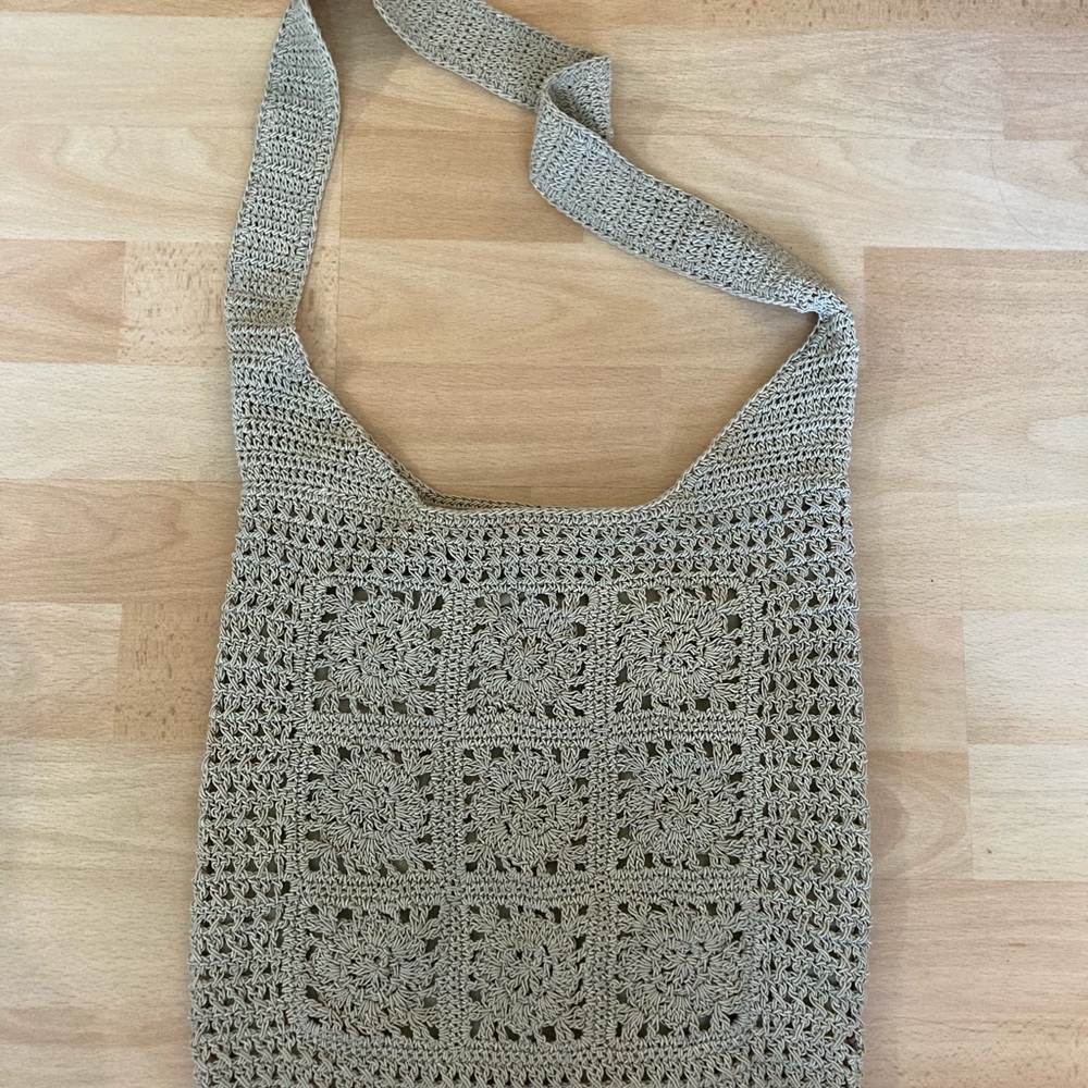Vintage crochet satchel